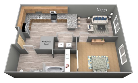 Granville - 3D - Vivere Floor Plan